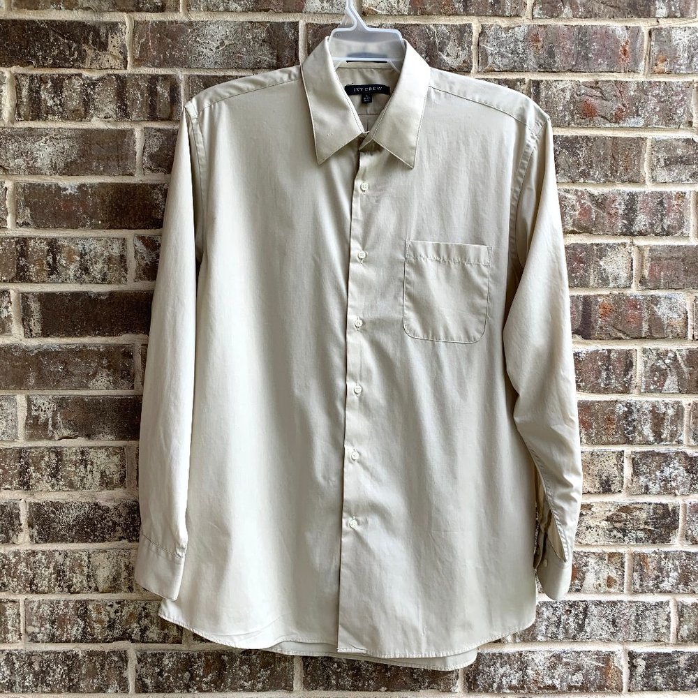 Ivy Crew Men's Button Up Long Sleeves Dress Shirt